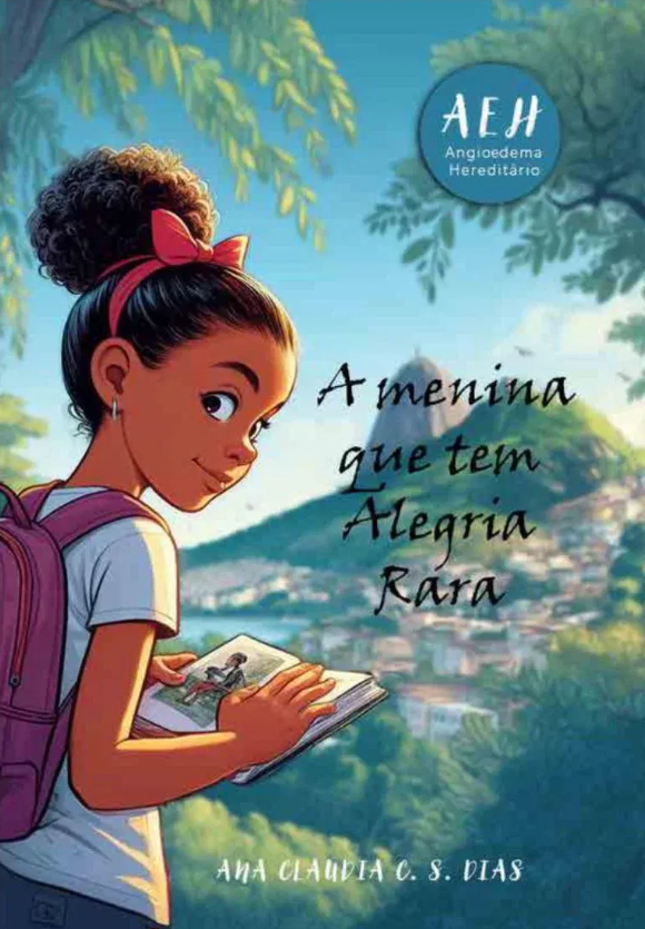 Capa do e-book: A menina que tem Alegria Rara